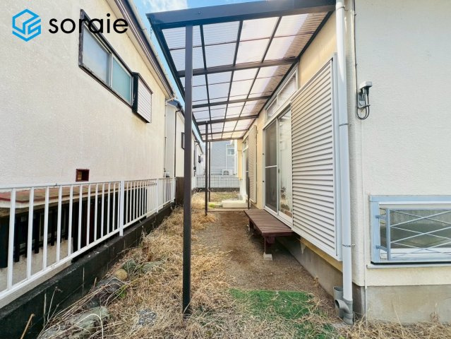 川越市むさし野　中古戸建ての庭|2月23日撮影