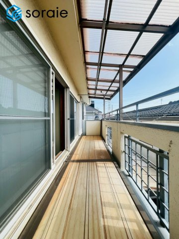 川越市むさし野　中古戸建てのバルコニー|2月23日撮影