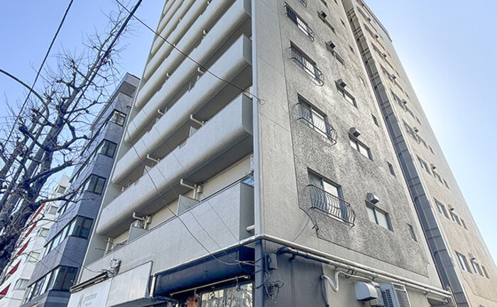 豊栄新都心マンションの外観|豊栄新都心マンション：夜間オートロック・宅配ボックス付き！
