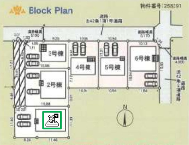 【区画図】 | 高崎市箕郷町白川　平屋　新築住宅
