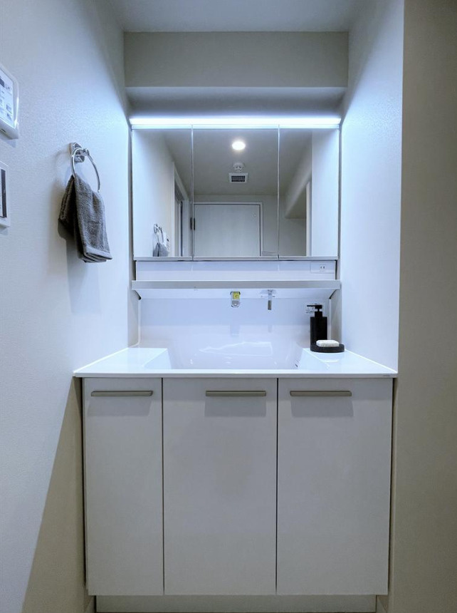 コンドミニアム港南台の独立洗面台