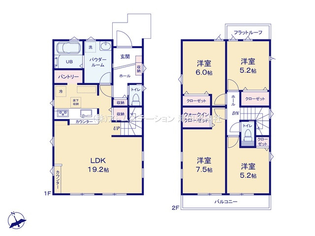 【区画図】 | アトムセレクト習志野市香澄１期　２号棟