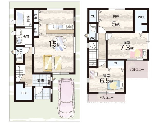 ★29(土)30(日)現地見学可能！★城陽市寺田今堀　限定1邸の間取り