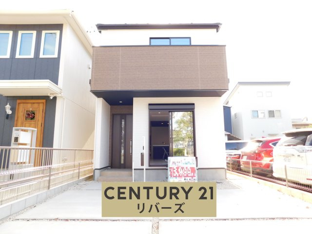 稲沢市小池１丁目の新築一戸建の外観|☆限定１棟・５ＬＤＫ☆　新価格！！いつでも見学出来ます♪（お問合せ当日、平日、水曜、夜間でもＯＫ）　駐車並列２台ＯＫ！　２面バルコニー♪　公園前の自然豊かな住環境♪　収納豊富なプラン♪
