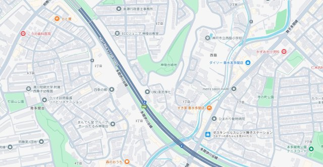 神戸市垂水区西脇　第3期　新築一戸建ての地図
