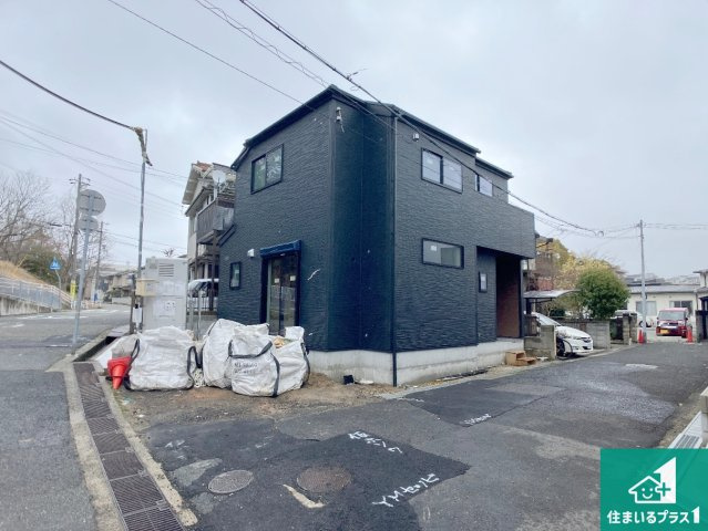 神戸市垂水区西脇　第3期　新築一戸建ての前面道路含む現地写真|周辺は落ち着いた街並みの住宅地！子育てがしやすい住環境です！まだ未完成ですが、現地でしかわからない事もございます。是非一度ご覧ください。