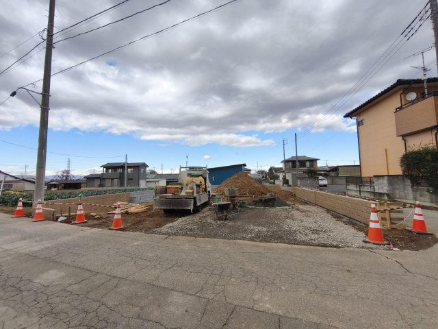 新築戸建・新築建売　深谷市榛沢新田【長期優良住宅】榛沢小・阿部中の外観|完成までは同仕様完成物件でのご案内もできます！