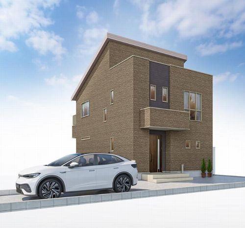 【外観パース】 | 【仲介手数料０円】寒川町倉見　新築一戸建て　全14棟 | 3号棟【仲介手数料０円】寒川町倉見　新築一戸建て　全7棟