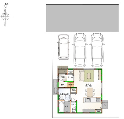 吾川郡いの町枝川 ⑭ 新築戸建ての土地図|⑭