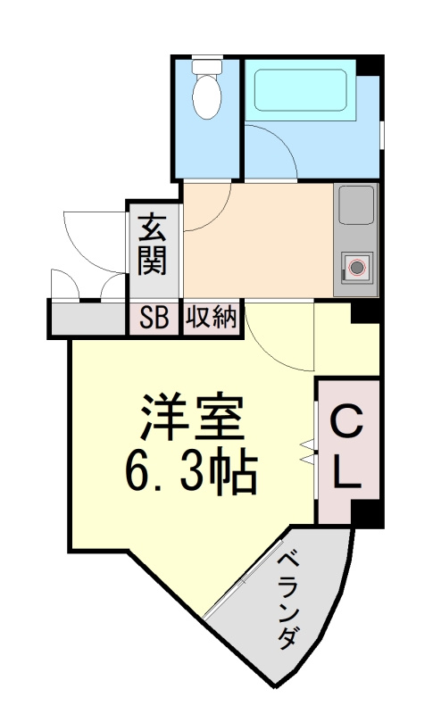 ヤングリーブス岡本の間取り