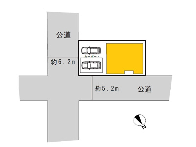 【区画図】 | 【中古】御幸町２丁目売家