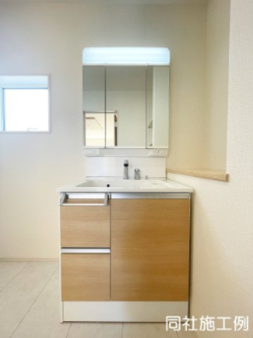 新築戸建・新築建売　行田市富士見2丁目2期【長期優良住宅】桜ヶ丘小・長野中の独立洗面台|同社施工例