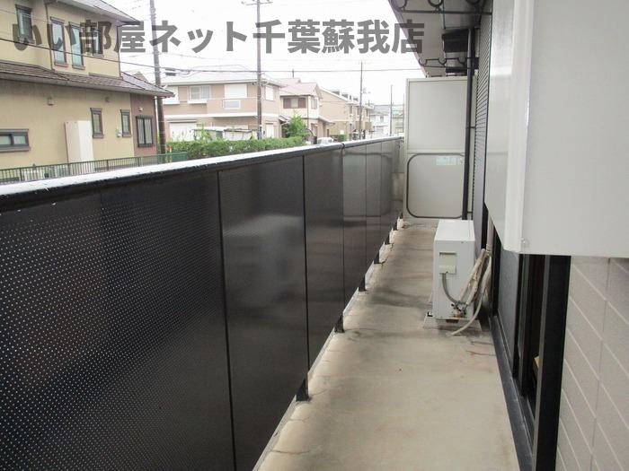 メゾンドォ渕谷　Ｂのバルコニー|バルコニーがあります