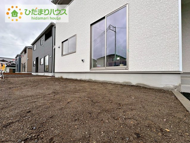 常陸大宮市姥賀町第3　新築戸建　8号棟の庭|お子様の元気なお外遊びも、自宅のお庭なら安心ですね(^^♪