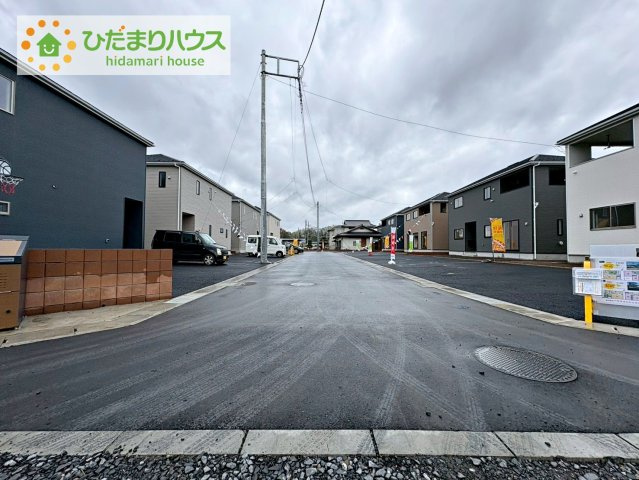 常陸大宮市姥賀町第3　新築戸建　8号棟の前面道路含む現地写真|今から見たいも大歓迎！お気軽にお問い合わせください☆彡