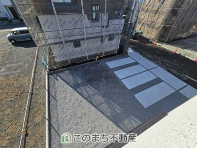 【庭】 | ワイウッドコート小山市城北第5期　2号棟 | 大きなお庭でご家族や友人を招いてＢＢＱもできますね！お子様の水遊びにもぴったりです☆