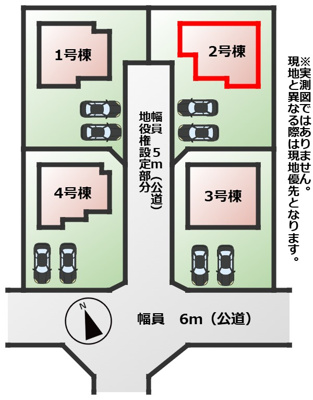 【区画図】 | ワイウッドコート小山市城北第5期　2号棟 | 【全4棟】各号棟の詳細については、お気軽にお問い合わせください♪