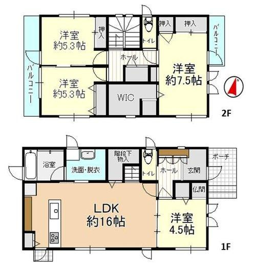 新潟市西区善久の間取り