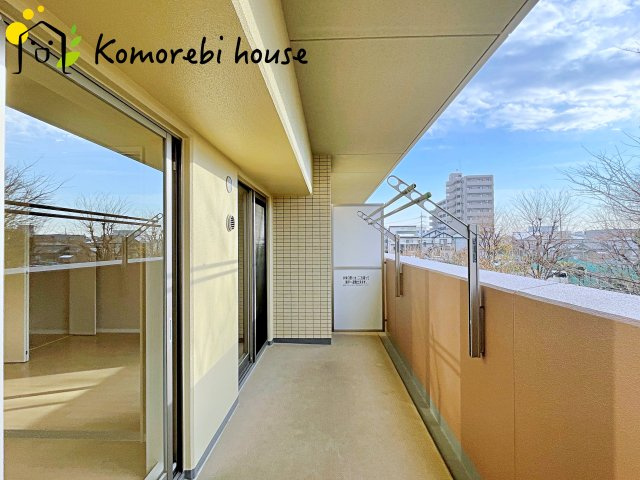 イニシア大宮日進のバルコニー|1月5日撮影済み