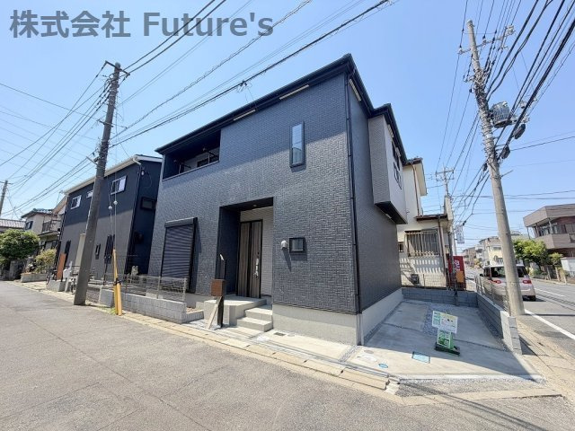 三郷市戸ケ崎1丁目　新築戸建　全1棟の外観|現地の写真になります。