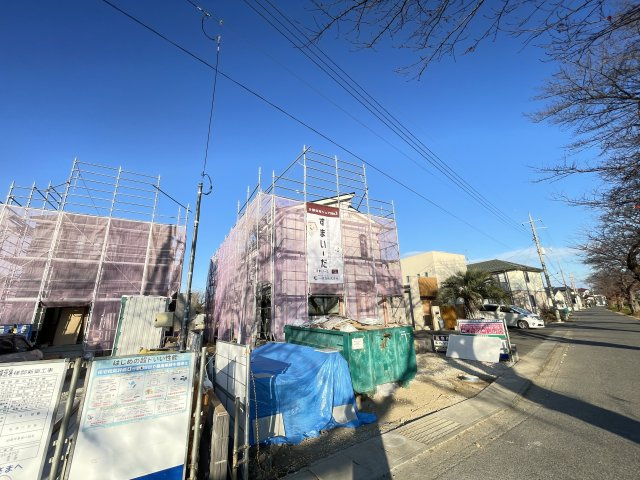 新築戸建・新築建売　伊勢崎第1境伊与久　境采女小・境北中の前面道路含む現地写真