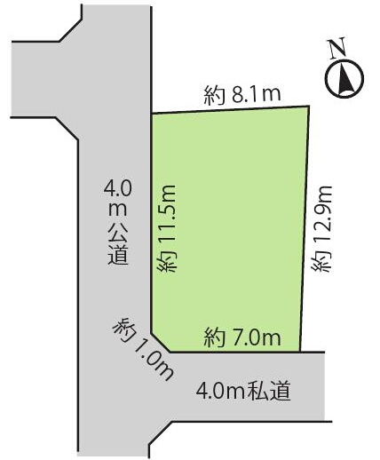 三鷹市大沢１丁目 京王線 調布駅 新築戸建の区画図