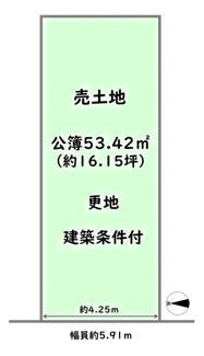 【土地図】 | 右京区西院西高田町　建築条件付