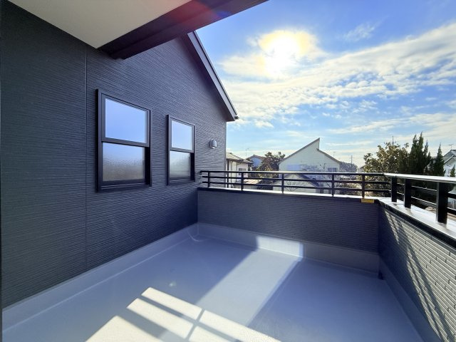 第3小美玉市羽鳥　新築戸建のバルコニー