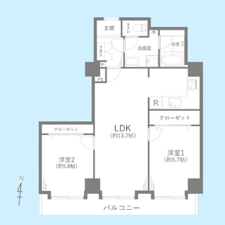 【間取り】 | グランドメゾン駒沢