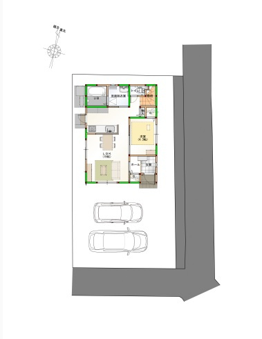 香美市土佐山田町東本町2丁目 ⑬ 新築戸建ての外観|2026.1月