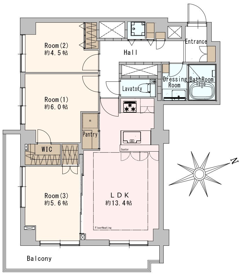 ヴィラロイヤル文京西片の間取り