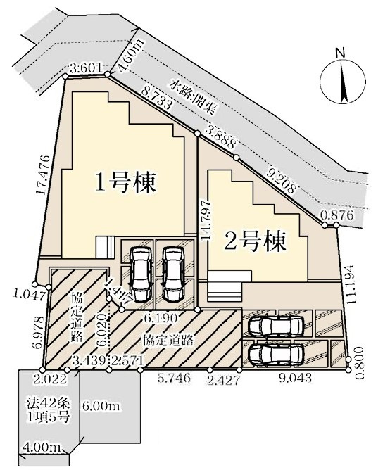 Livele Garden.S　熊谷末広第5の区画図|図面と現況が異なる場合、現況を優先とします。【1号棟】