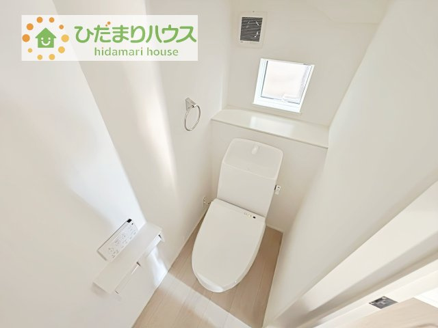【トイレ】 | 我孫子市南青山第１期　新築戸建 | トイレは1F、2F共に完備！取り合いになることがありませんね(^^)/