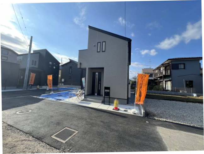 あきる野市野辺　新築戸建全2棟の外観|現地外観