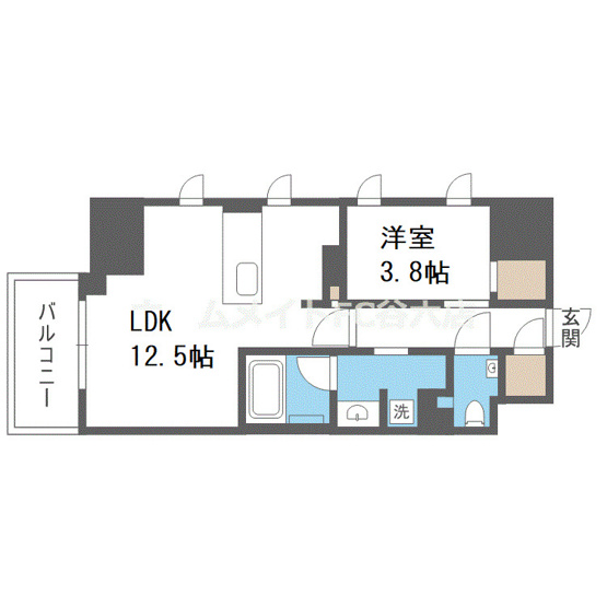 【間取り】 | ザ・パークハビオ谷町六丁目クロス