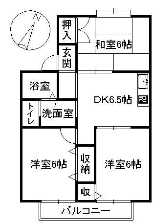 セジュール萩乃里の間取り
