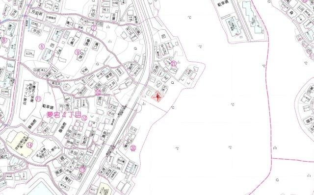 長崎市愛宕４丁目の売地の土地図
