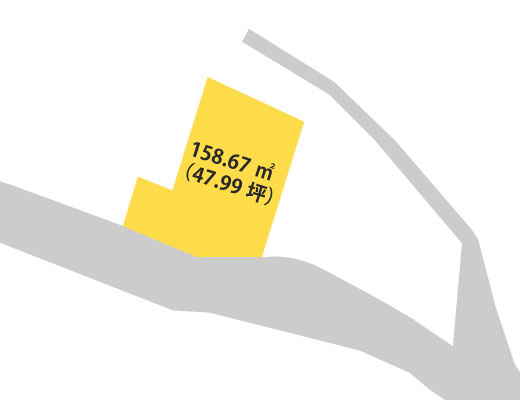和歌山市善明寺・土地・56957の区画図