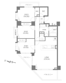 【間取り】 | グーディッシュ千歳船橋