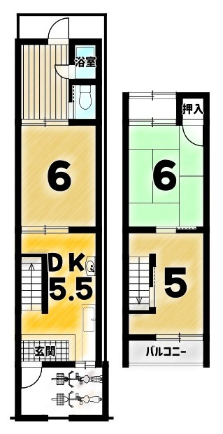 納所中河原の間取り