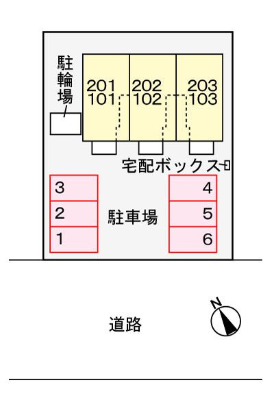 ルピナス　　刈谷市近郊の賃貸ならクラスホーム刈谷店の駐車場