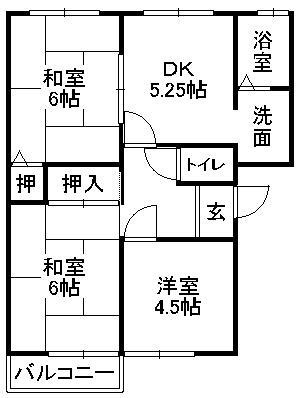 ハイツ富士見ヶ丘の間取り