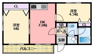 【間取り】 | ハイツ室川1
