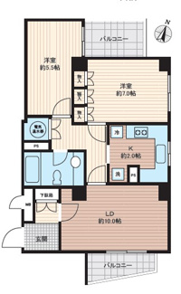 【間取り】 | 東高西参道ペアシティ