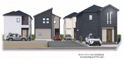【外観パース】 | 【仲介手数料０円】相模原市中央区千代田17期　新築一戸建て　全4棟