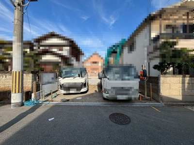 【前面道路含む現地写真】 | 浜寺諏訪森町東３丁　新築一戸建 | 広々４ＬＤＫ！テレワークのお仕事部屋、子供部屋等、ライフスタイルや家族構成に合わせて多目的にご使用いただけます♪