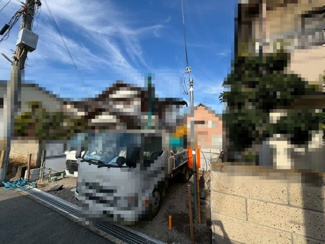 【外観】 | 浜寺諏訪森町東３丁　新築一戸建 | サンディまで徒歩６分！ファミリーマートまで徒歩５分！ウエルシアまで徒歩６分！イオンタウン諏訪の森まで徒歩７分！お買い物に便利な立地ですね♪