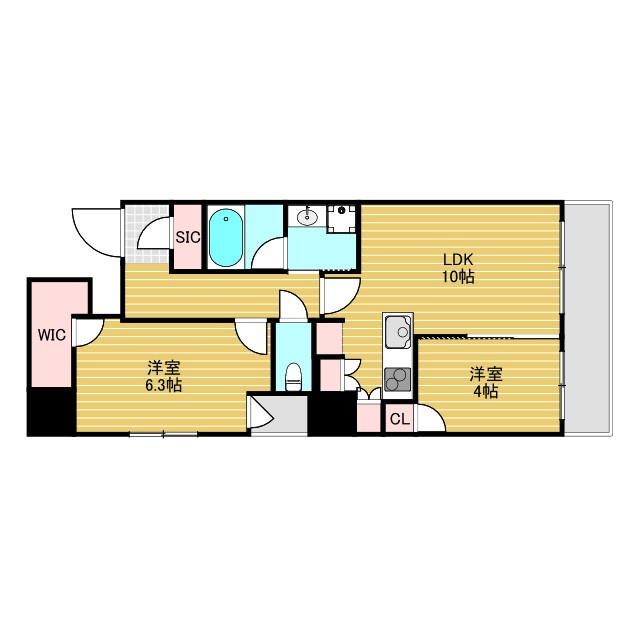 ゲートコート東三国の間取り
