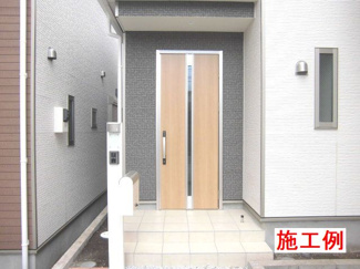 【玄関】 | 秦野市南矢名 全1棟 第18 | 施工例です