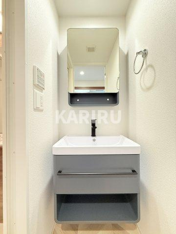 Alivis放出の洗面所